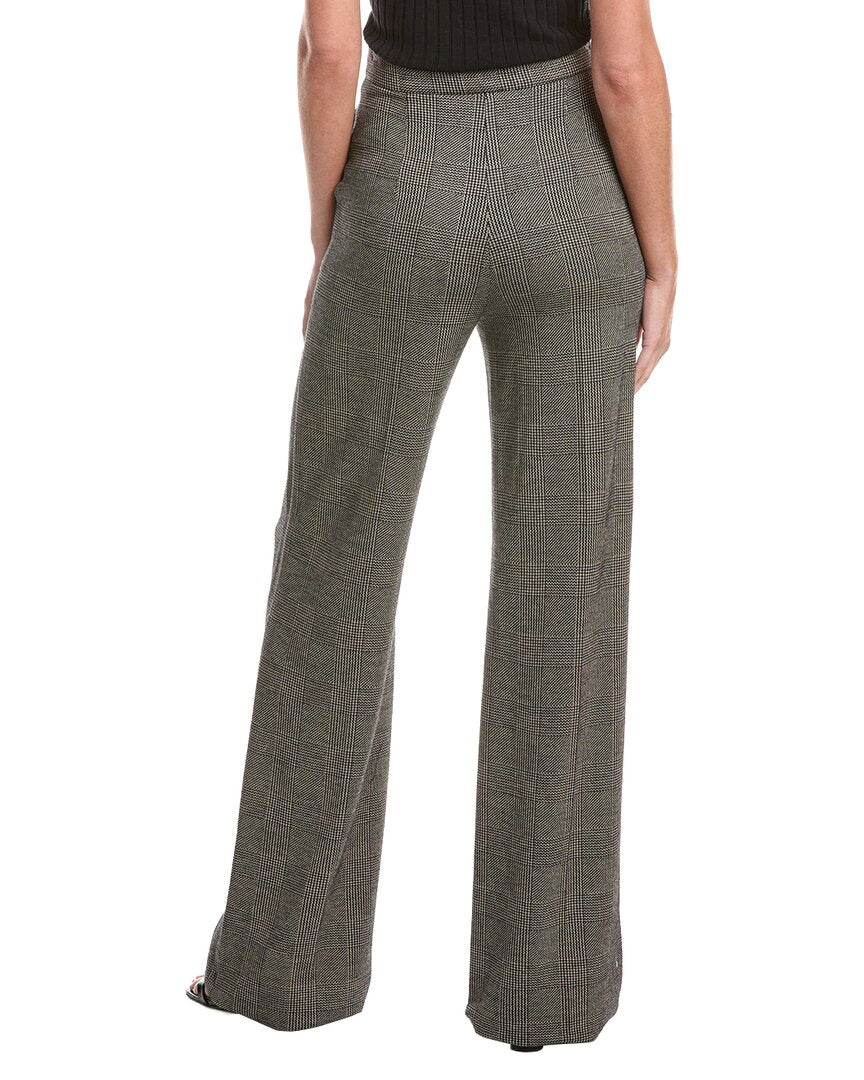 Max Mara Cognac Wool-Blend Jersey Trouser