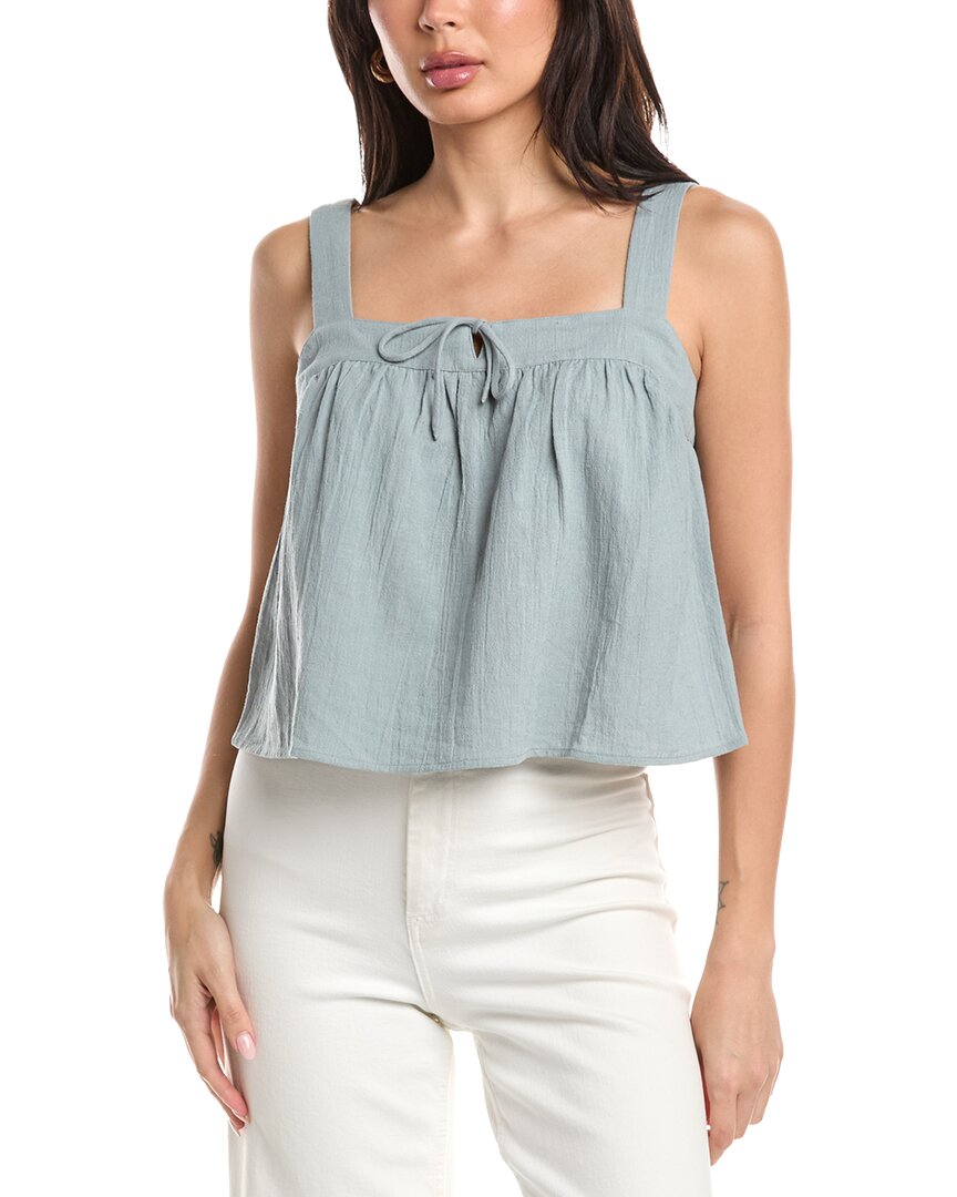 Femme Society Femme Society Sleeveless Linen-Blend Top