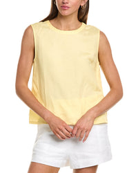 Femme Society Femme Society Sleeveless Linen-Blend Top