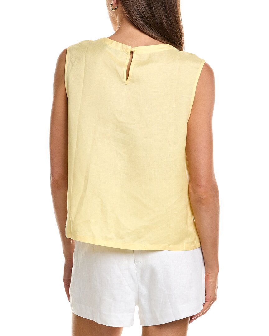 Femme Society Femme Society Sleeveless Linen-Blend Top