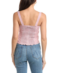 Femme Society Sleeveless Linen-Blend Blouse