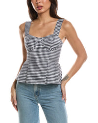 Femme Society Femme Society Linen-Blend Top