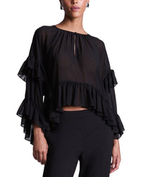 Bcbgmaxazria Ruffle Swing Top