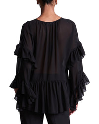 Bcbgmaxazria Ruffle Swing Top