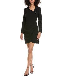 The Kooples Asymmetrical Zipper Mini Dress