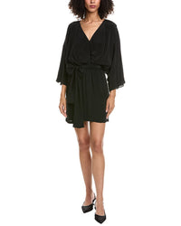 The Kooples Modern Kimono Silk-Blend Mini Dress