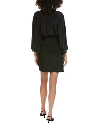The Kooples Modern Kimono Silk-Blend Mini Dress