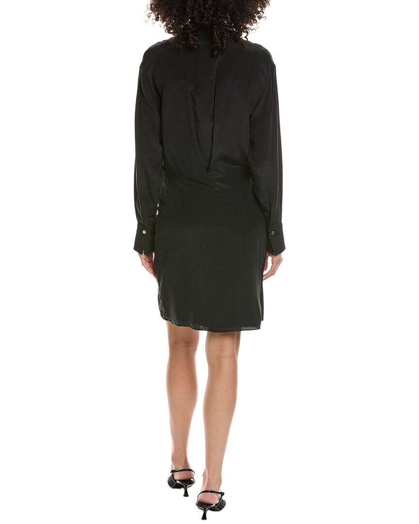 The Kooples Washed Silk Shirtdress