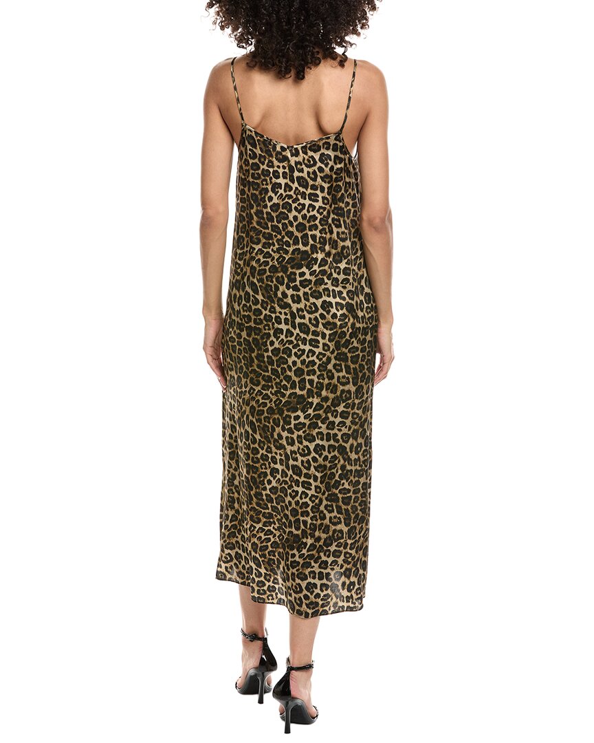 The Kooples Grand Leo Classic Leo Silk Maxi Slip Dress