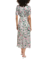 The Kooples Flowing Flowers Midi Dress