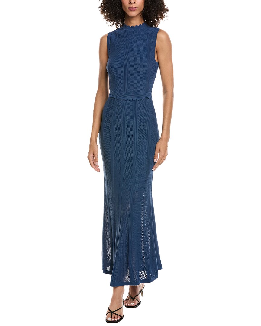 The Kooples Romantic Net Stitches Maxi Dress