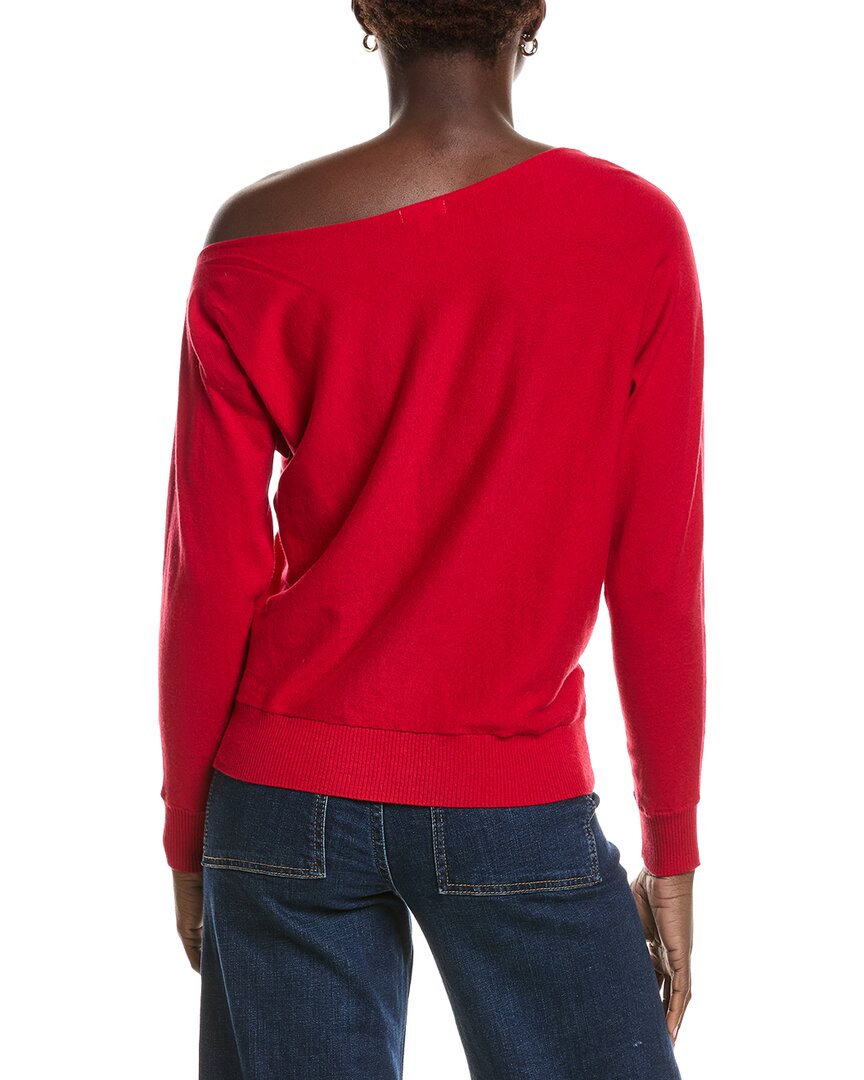 Minnie Rose Minnie Rose Off-The-Shoulder Cashmere-Blend Sweater