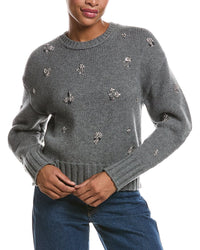 SIMKHAI Simkhai Coraline Crewneck Wool & Cashmere-Blend Sweater