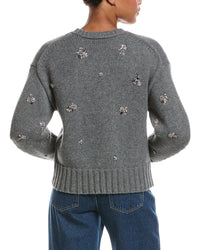 SIMKHAI Simkhai Coraline Crewneck Wool & Cashmere-Blend Sweater