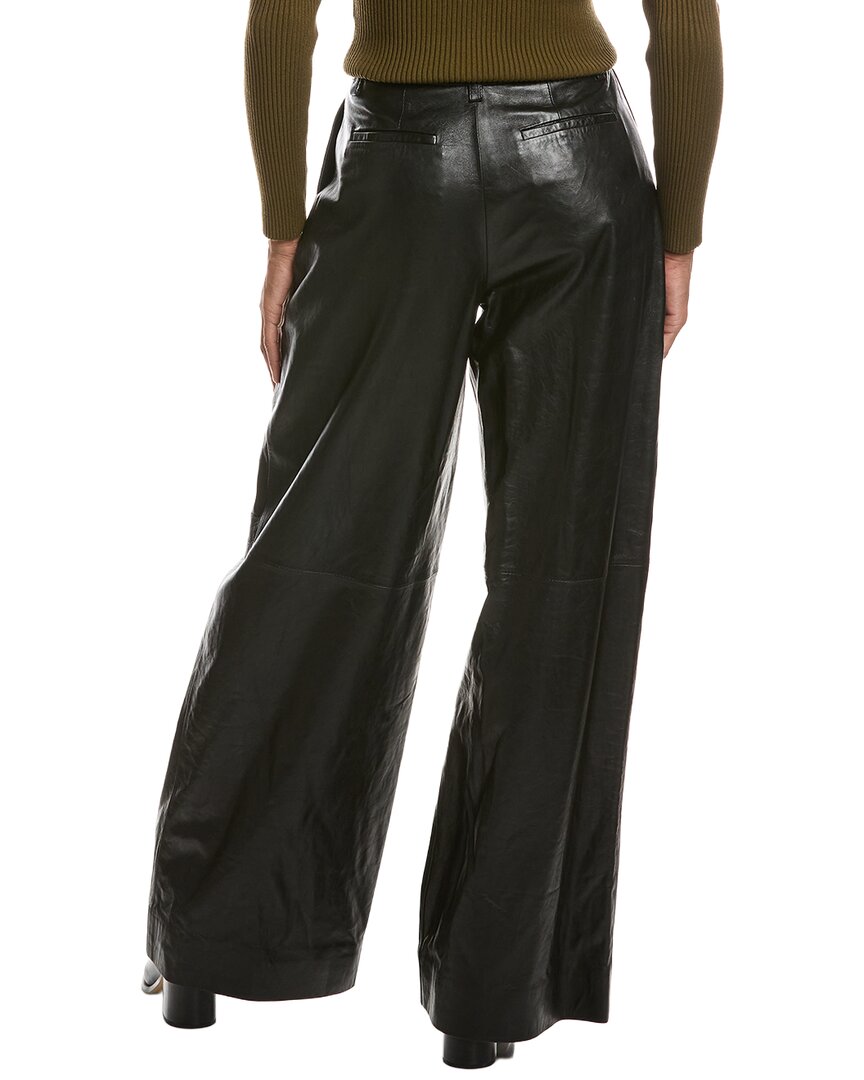 SIMKHAI Simkhai Kobie Leather Wide Leg Pant