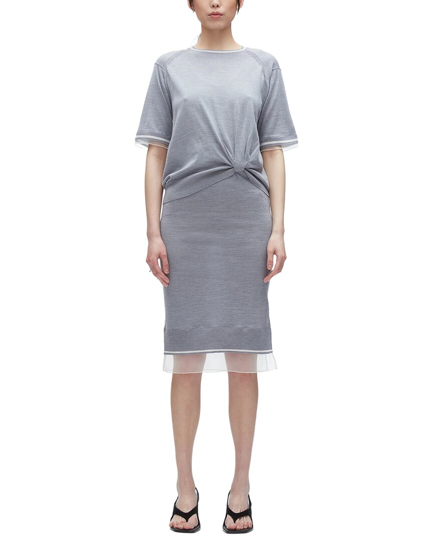 3.1 Phillip Lim Draped Knit Wool Dress