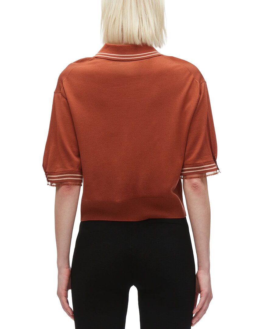 3.1 Phillip Lim Wool Cropped Polo Sweater