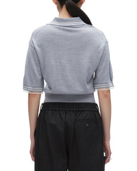 3.1 Phillip Lim Wool Cropped Polo Sweater