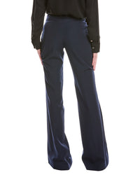 Balmain High Waist Flare Wool Pant