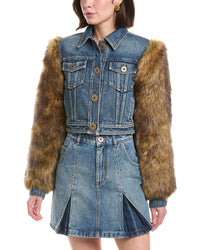 Balmain Balmain Denim Cropped Jacket