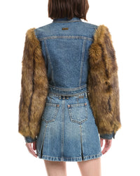 Balmain Balmain Denim Cropped Jacket