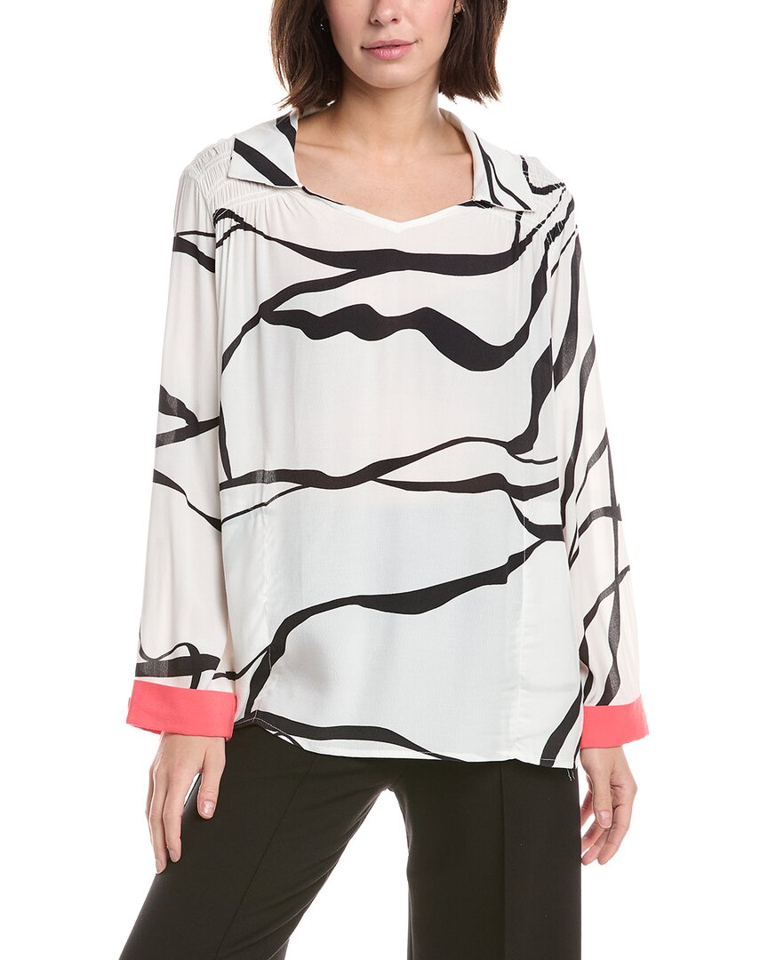Lemon Grass Shirt Collar Blouse