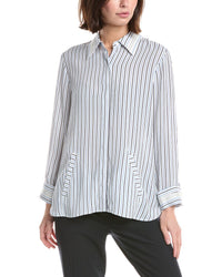 Lemon Grass Beaded Twill Blouse