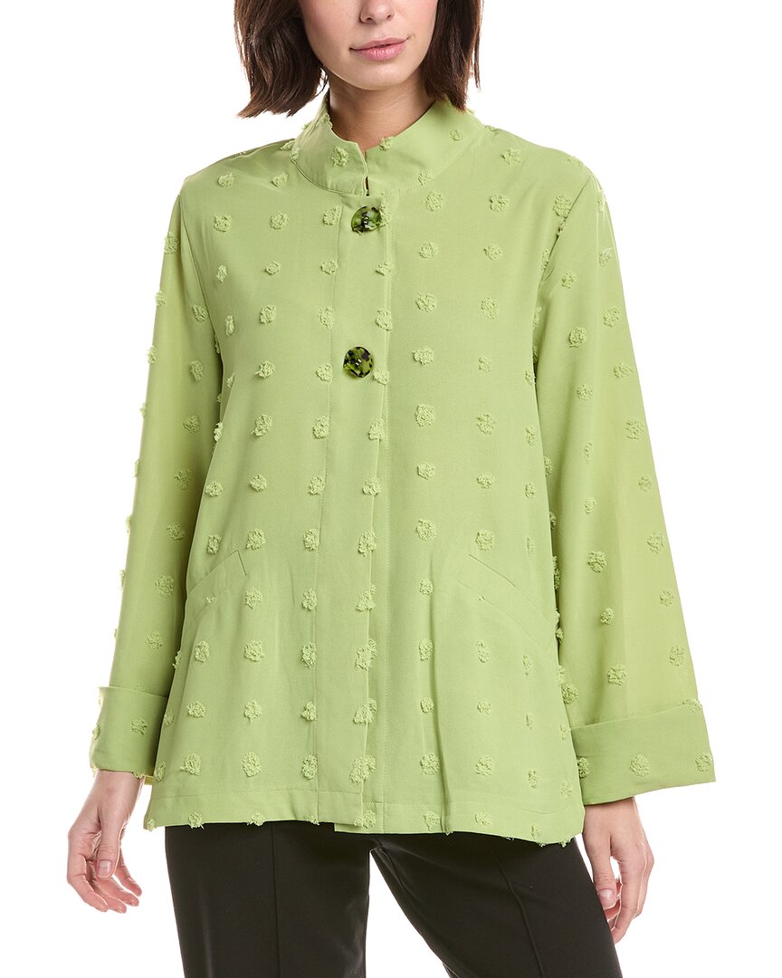 Lemon Grass Front Buttoned Jacket