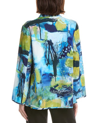 Lemon Grass Stand Collar Reversible Jacket
