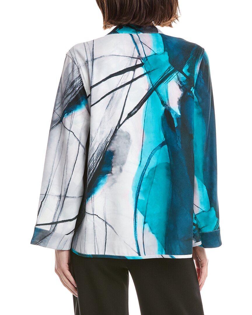 Lemon Grass Reversible Buttoned Cape Jacket