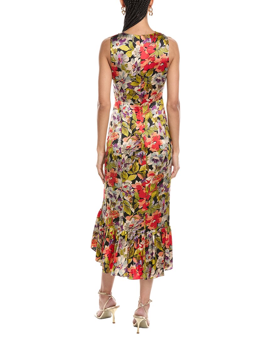 Cinq À Sept Canyon Bloom Elvira Silk Midi Dress