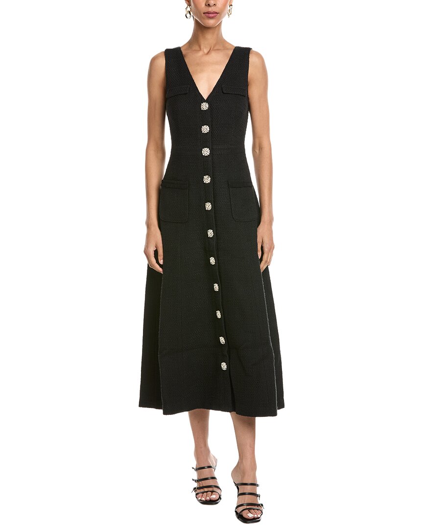 Cinq À Sept Linda Tweed Midi Dress