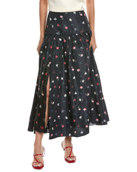 Cinq À Sept Tumbling Carnations Theora Skirt