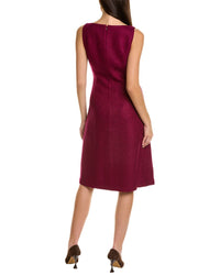 St. John Tonal Tweed Wool-Blend Dress