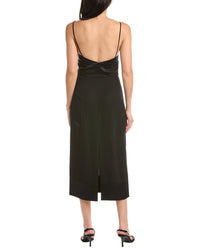 St. John Heavy Crepe Midi Dress
