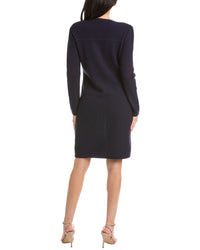 St. John Pique Knit Midi Dress