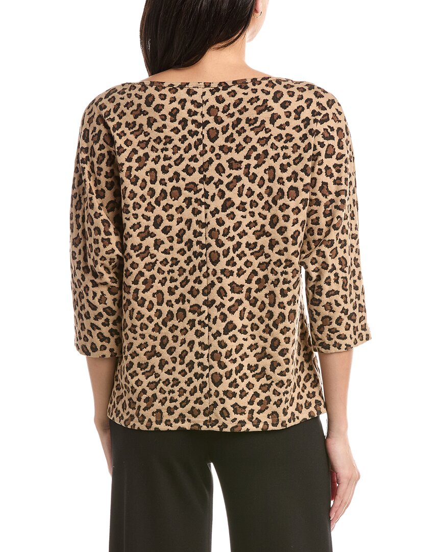 St. John Cheetah Stretch Sweater
