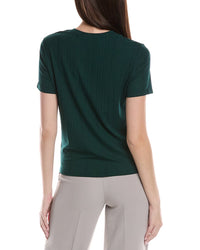 St. John Sleek Rib Jersey Knit Top