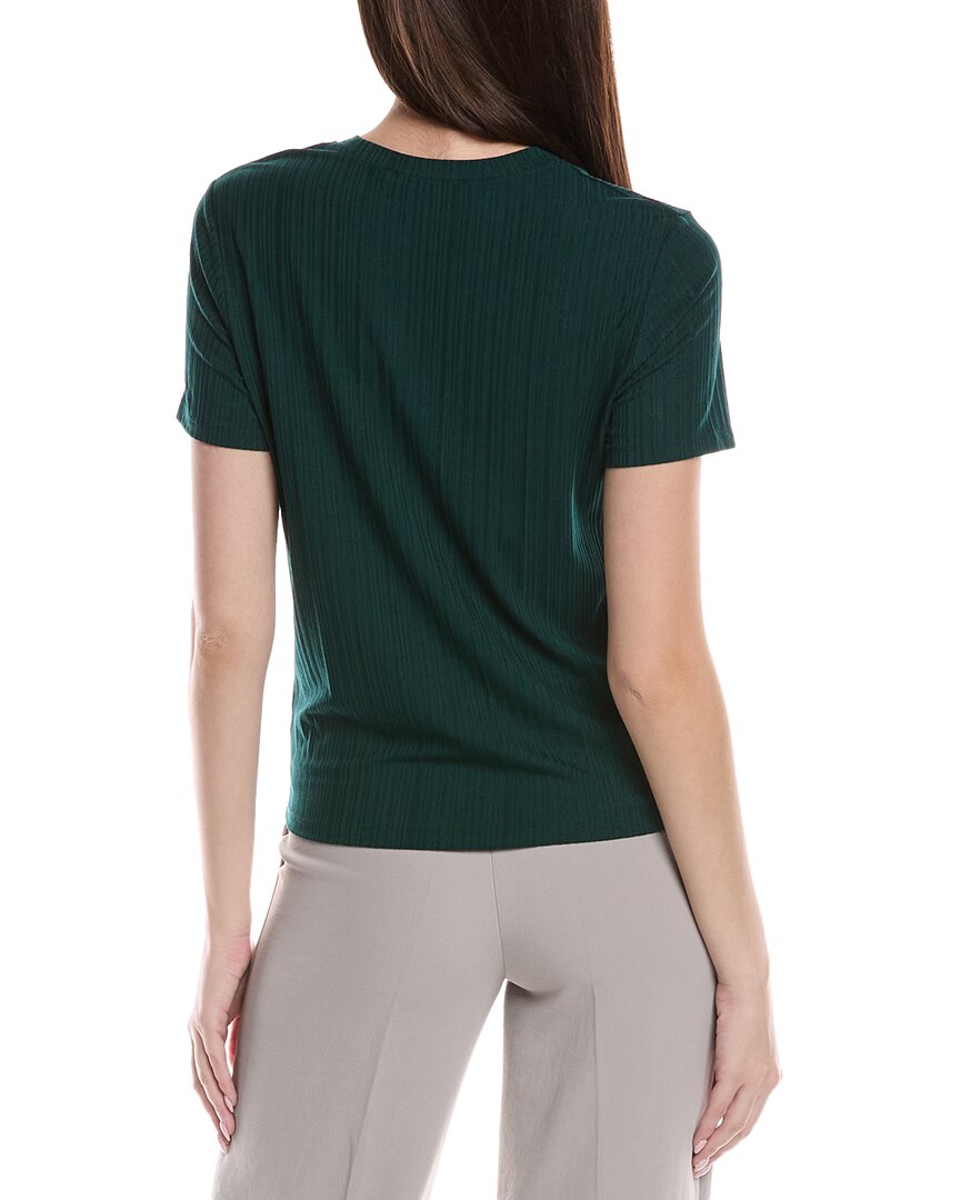 St. John Sleek Rib Jersey Knit Top