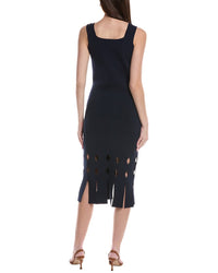 St. John Elascose Half Milano Knit Midi Dress