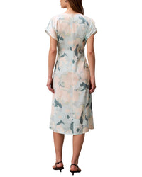 Calvin Klein Satin Print Midi Dress
