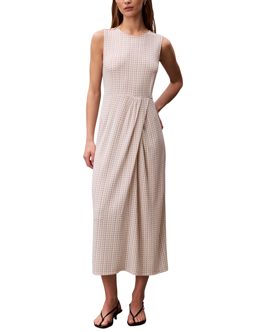 Calvin Klein Printed Crepe Jersey Maxi Dress