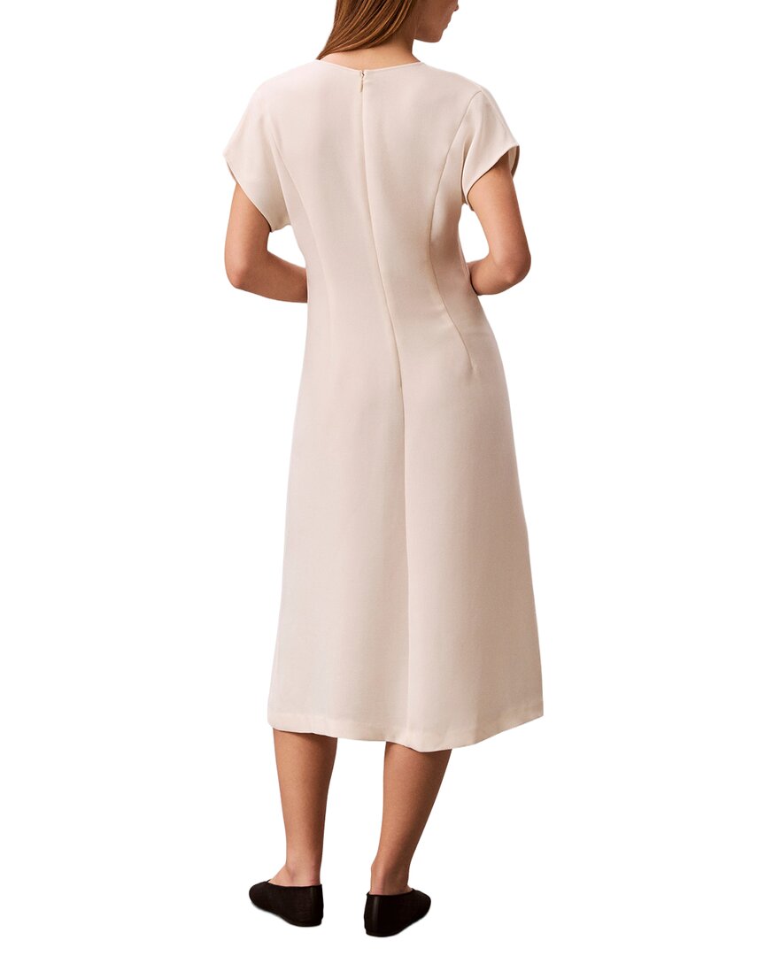 Calvin Klein Crepe Dolman Sleeve Midi Dress