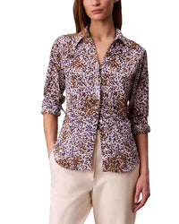 Calvin Klein Textured Print Slim Button-Down Shirt