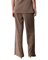 Calvin Klein Printed Plisse Wide Leg Pant