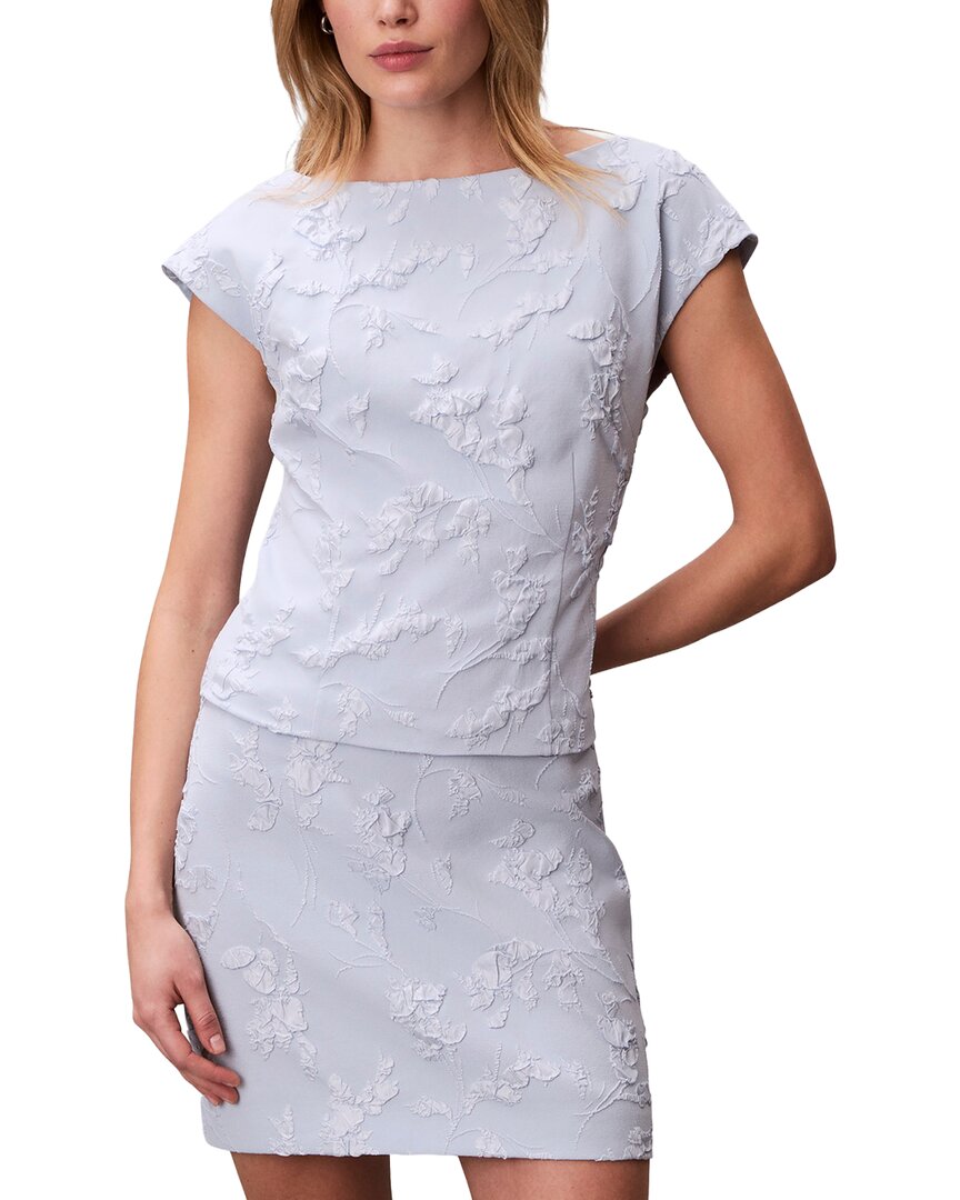 Calvin Klein Cloque Short Sleeve Top