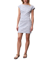 Calvin Klein Cloque Short Sleeve Top