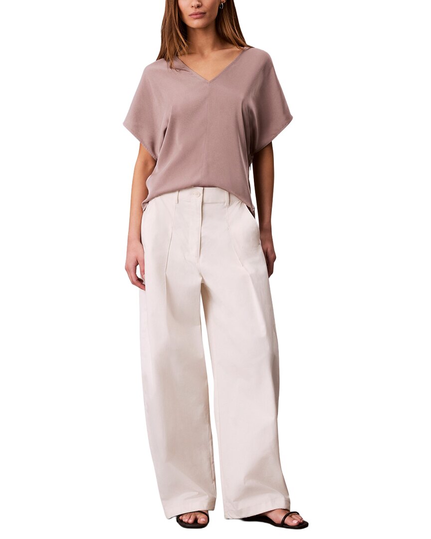 Calvin Klein Washed Satin T-Shirt