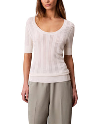 Calvin Klein Fine Gauge Pointelle Top