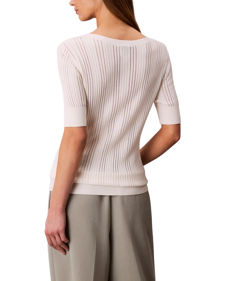 Calvin Klein Fine Gauge Pointelle Top